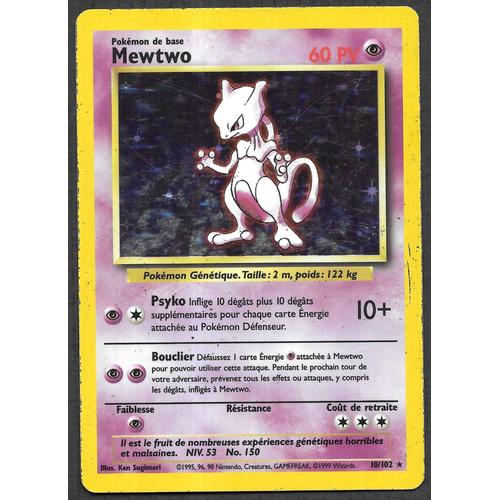 Carte Pokemon Mewtwo 10 102 pas cher - Achat neuf et occasion